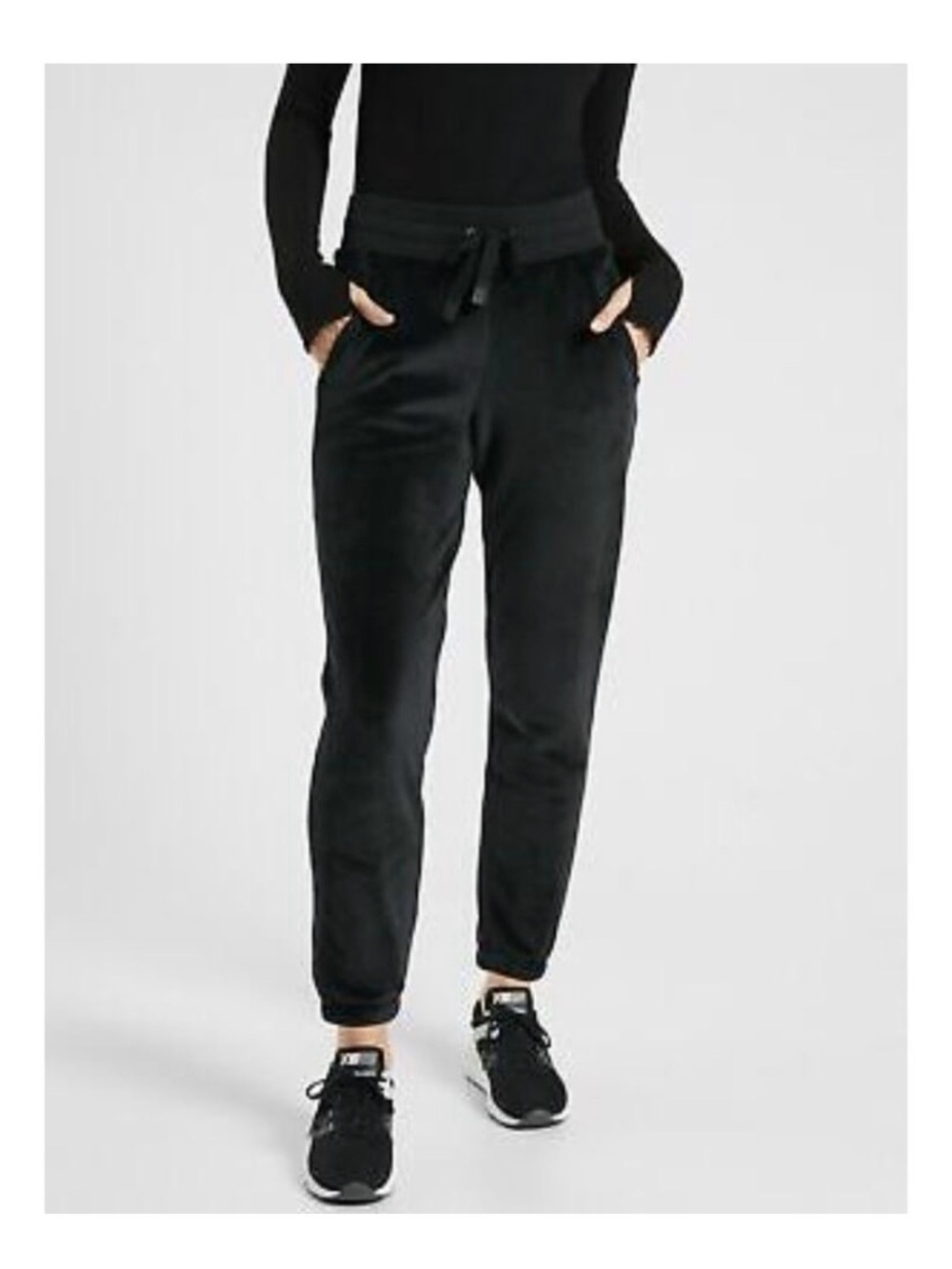 Athleta Black Drawstring Jogger Pants